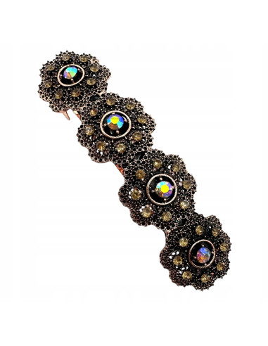 Klamra Francuska z kamieniami cyrkonie...