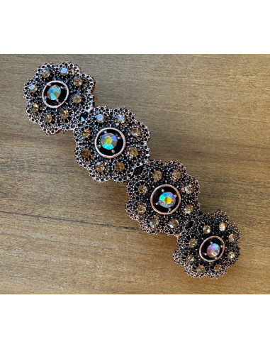 Klamra Francuska z kamieniami cyrkonie...