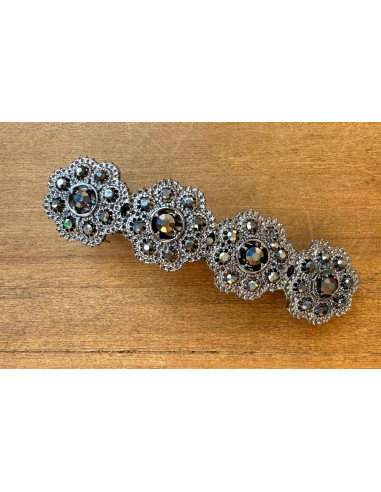 Klamra Francuska z kamieniami cyrkonie...