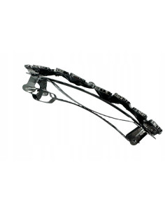 Klamra Francuska z kamieniami cyrkonie GRAFITOWE KWIATKI... 2