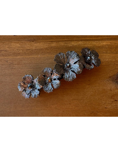 Klamra Francuska z kamieniami cyrkonie...