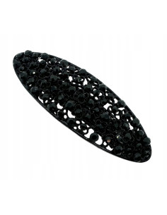 Klamra Francuska do włosów z CYRKONIAMI CZARNA Lolita...