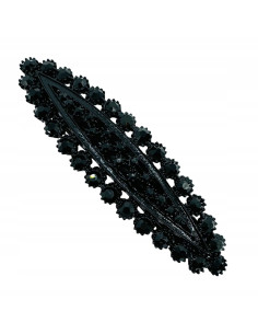 Klamra Francuska do włosów z CYRKONIAMI CZARNA Lolita...