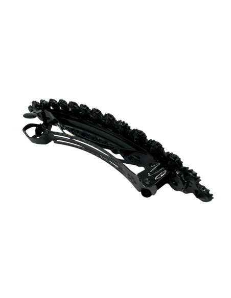 Klamra Francuska do włosów z CYRKONIAMI CZARNA Lolita Accessories