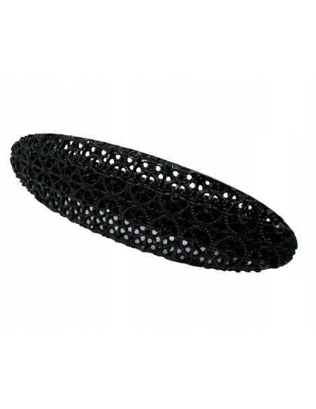Klamra Francuska do włosów z CYRKONIAMI CZARNA Lolita Accessories