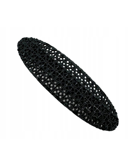 Klamra Francuska do włosów z CYRKONIAMI CZARNA Lolita Accessories