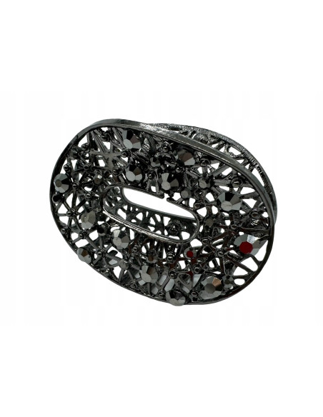 Klamra szczękowa AŻUROWA do włosów GRAFIT Lolita Accessories