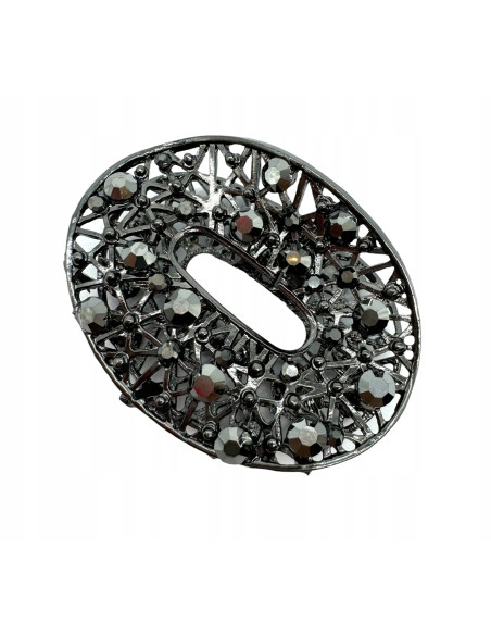 Klamra szczękowa AŻUROWA do włosów GRAFIT Lolita Accessories