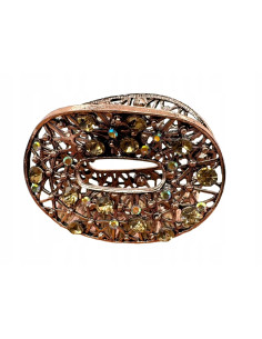 Klamra szczękowa AŻUROWA do włosów MIEDZIANY Lolita...