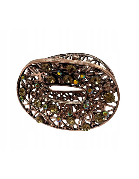 Klamra szczękowa AŻUROWA do włosów MIEDZIANY Lolita Accessories