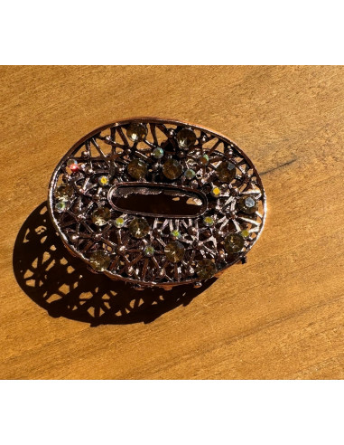 Klamra szczękowa AŻUROWA do włosów MIEDZIANY...