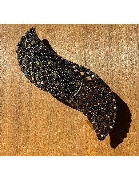 Klamra Francuska do włosów z CYRKONIAMI Lolita Accessories KOLOR MIEDZIANY