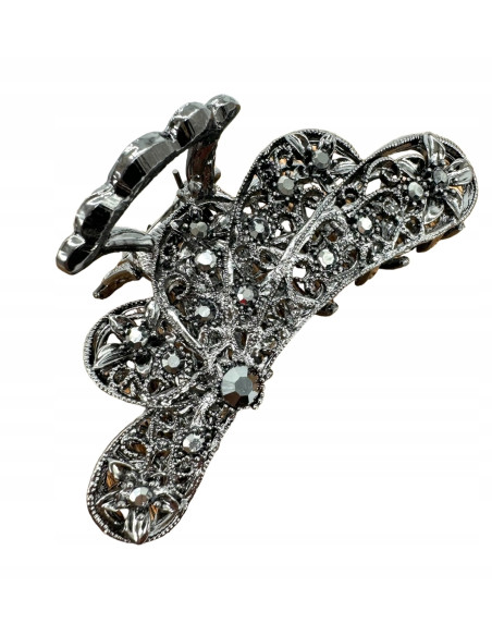 Klamra szczękowa AŻUROWA do włosów GRAFIT Lolita Accessories