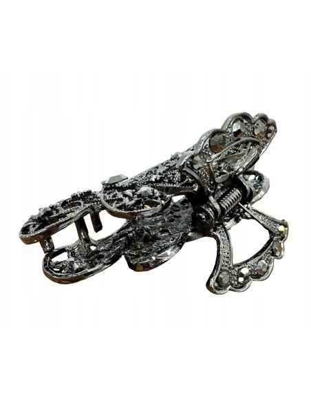 Klamra szczękowa AŻUROWA do włosów GRAFIT Lolita Accessories