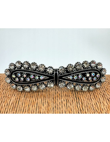 Klamra Francuska z kamieniami SREBRNA KOKARDKA...