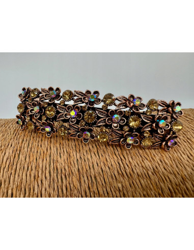 Klamra Francuska z kamieniami cyrkonie...