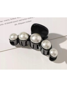 Klamra do włosów z PERŁAMI akryl ozdoba do włosów Lolita...