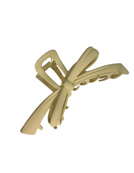 Klamra do włosów brązowa Kokarda kolory Nude ecru Lolita Accessories