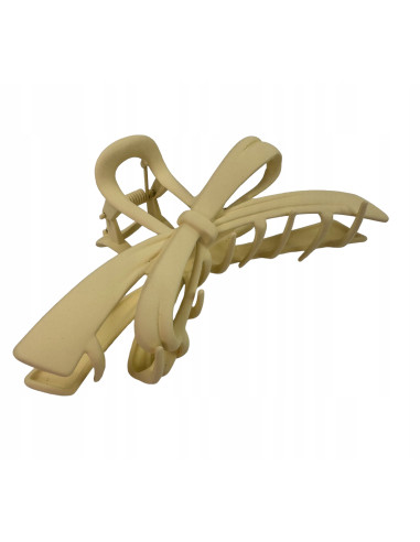 Klamra do włosów brązowa Kokarda kolory Nude...