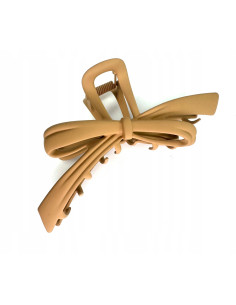 Klamra do włosów brązowa Kokarda kolory Nude Lolita...