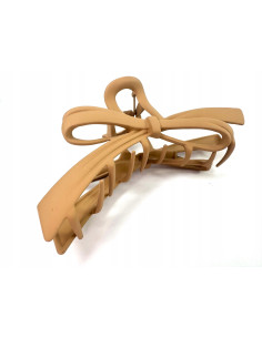 Klamra do włosów brązowa Kokarda kolory Nude Lolita... 2