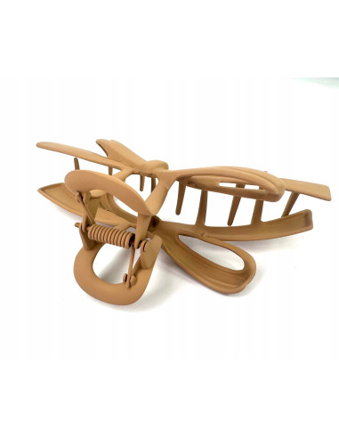 Klamra do włosów brązowa Kokarda kolory Nude...