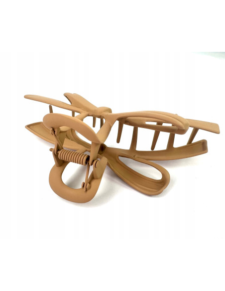 Klamra do włosów brązowa Kokarda kolory Nude Lolita Accessories