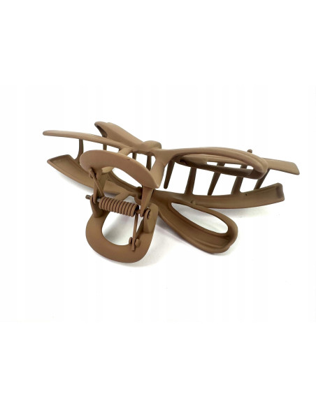 Klamra do włosów brązowa Kokarda kolory Nude Lolita Accessories