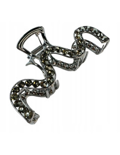 Metalowa Klamra do włosów Duży Lolita Accessories Grafitowa