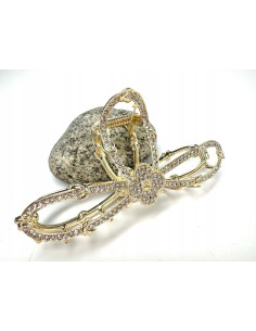 Klamra metalowa do włosów Lolita Accessories złota z... 2