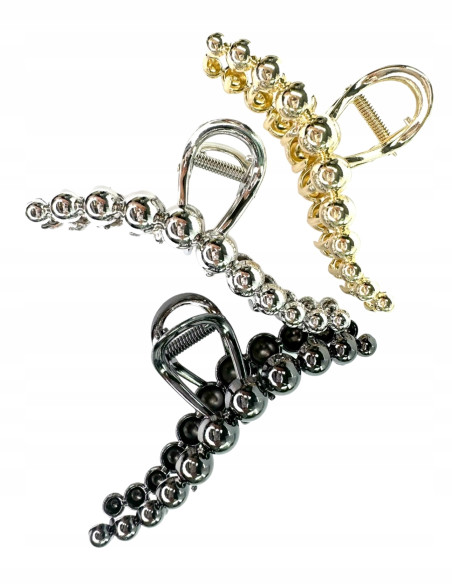 Metalowa Klamra do włosów Lolita Accessories srebrna