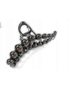 Metalowa Klamra do włosów Duży Lolita Accessories Grafitowa 2