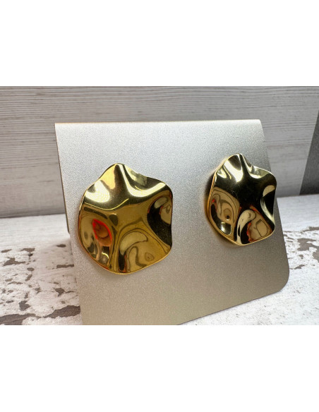 Kolczyki STAL CHIRURGICZNA Lolita Accessories złote VINTAGE jak LATA 80-te