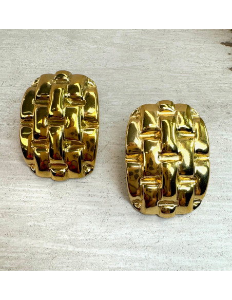 Kolczyki STAL CHIRURGICZNA Lolita Accessories złote VINTAGE jak LATA 80-te