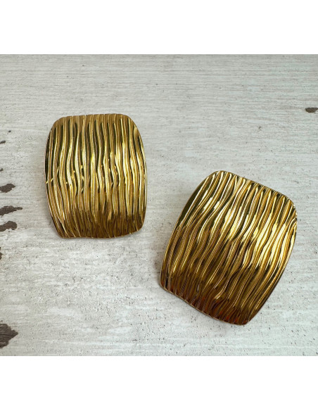 Kolczyki STAL CHIRURGICZNA Lolita Accessories złote VINTAGE jak LATA 80-te