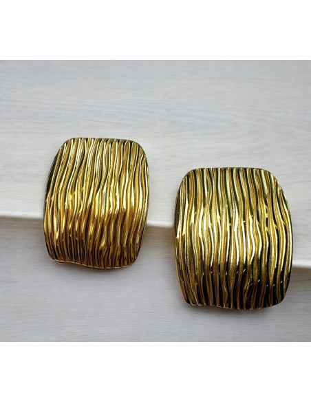 Kolczyki STAL CHIRURGICZNA Lolita Accessories złote VINTAGE jak LATA 80-te