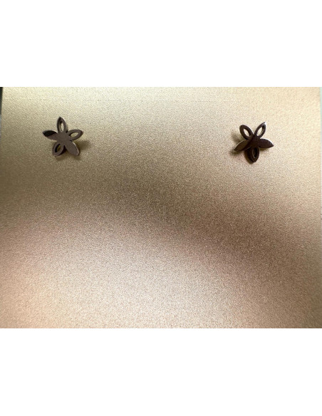 Kolczyki stal chirurgiczna Lolita Accessories srebrny Kwiatki Kwiatek