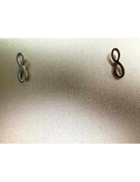 Kolczyki stal chirurgiczna Lolita Accessories srebrny Znak Nieskonczoności