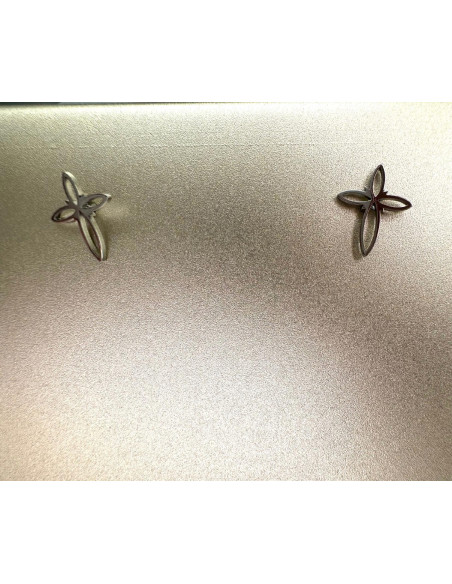 Kolczyki stal chirurgiczna Lolita Accessories srebrny Krzyże Krzyż