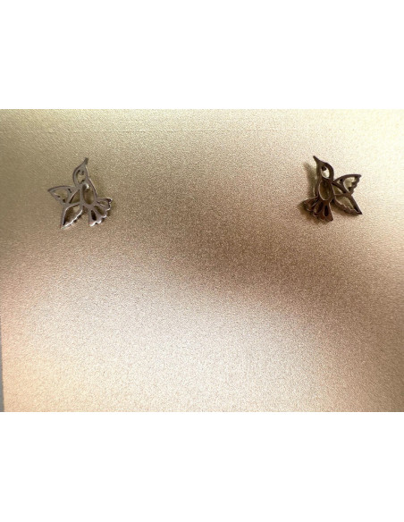 Kolczyki stal chirurgiczna Lolita Accessories srebrny Ptaszki Ptaszek Ptak