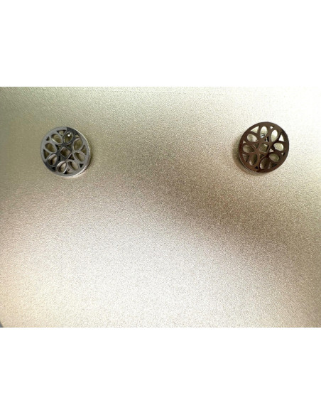 Kolczyki stal chirurgiczna Lolita Accessories srebrny Plecionka