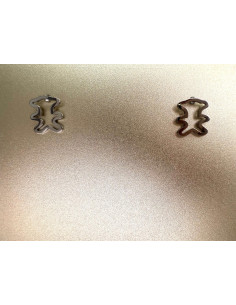 Kolczyki stal chirurgiczna Lolita Accessories srebrny Miś... 2