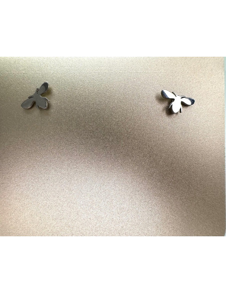 Kolczyki stal chirurgiczna Lolita Accessories srebrny Muszka Pszczoła Owad