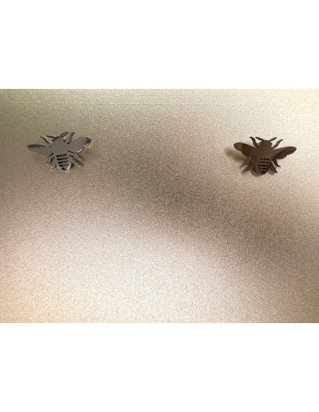 Kolczyki stal chirurgiczna Lolita Accessories srebrny Muszka Pszczoła Owad