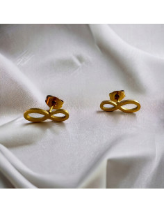 Kolczyki stal chirurgiczna Lolita Accessories złoty Znak... 2