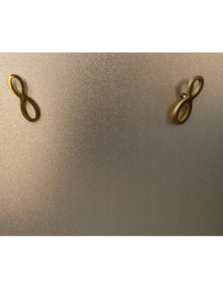 Kolczyki stal chirurgiczna Lolita Accessories złoty Znak Nieskończoności