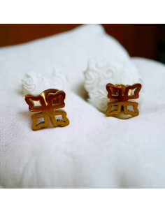 Kolczyki stal chirurgiczna Lolita Accessories złoty... 2