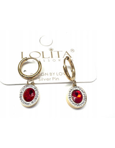 Kolczyki stal chirurgiczna Lolita Accessories złoty...