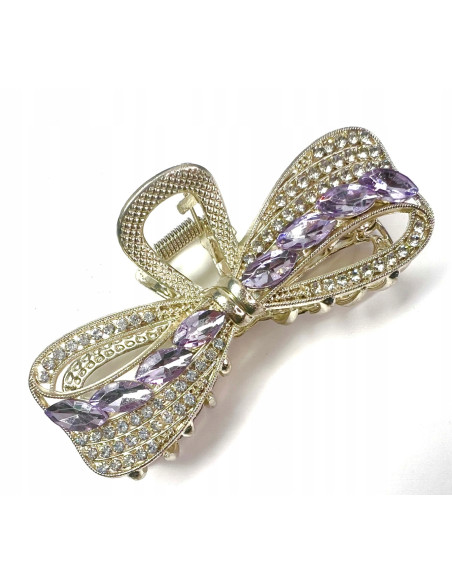 Klamra do włosów z kamieniami zdobiona Lolita Accessories złota