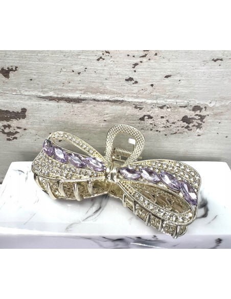 Klamra do włosów z kamieniami zdobiona Lolita Accessories złota